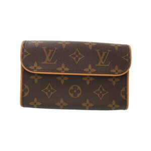 Louis Vuitton Monogram Leather Brown Pochette Florentine Waist Pouch